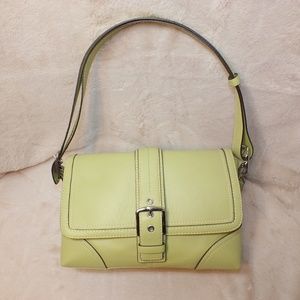 COACH Hampton Flap Cross Body Should Mint Green